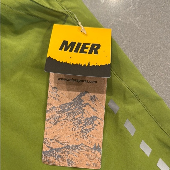 Mier Lime Green Sports Shorts - Picture 3 of 6